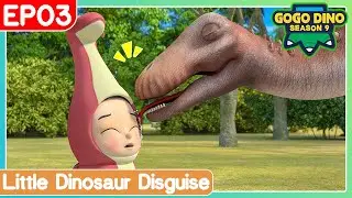 🎉 GOGODINOS9 Little Dinosaur Disguise | Dinosaurs Cartoon | Superhero Adventure | S8 EP03
