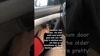 Aluminum Door Handles = quality #vw #audi #asmr #asmrsounds #car