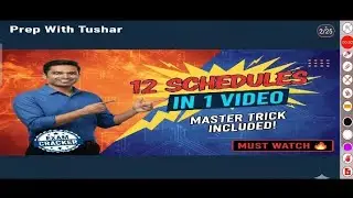 Learn All 12 Schedules in Just 10 Minutes | Shortcut & Trick Explained by @Prepwithtushar_04