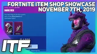 Fortnite Item Shop *NEW* DARK DINOSAUR SKINS! [November 7th, 2019] (Fortnite Battle Royale)