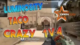CS:GO - Luminosity Taco crazy 1V4 Clutch  | FACEIT AT DH WINTER