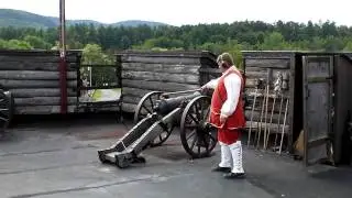 Fort William Henry 6Lb. Cannon Firing.