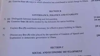 2024 WASSCE SOCIAL STUDIES QUESTIONS (NovDEc)
