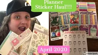 Haul Time! Planner Stickers - April 2020 (There's quite a bit)