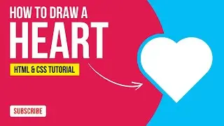 How to Make a Heart Shape Using HTML & CSS | How to Create a Heart Shape | HTML & CSS Tutorial
