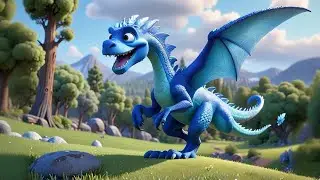 Four Little Dragons Breathe and Roar | Dragon Song for Kids | Fun Fantasy Nursery Rhyme
