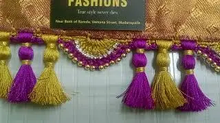 Bridal, grand saree kuchu #Krosha kuchu #bridal saree Kuchulu //Sunitha Creative Disaigns