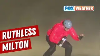 'Getting Whooped': Rain, Debris Pepper FOX Weather Reporter As Milton Slams Florida