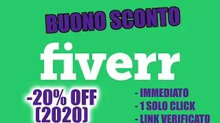 FIVERR Coupon -20% (Verificato) - Codice Sconto Fiverr 2021
