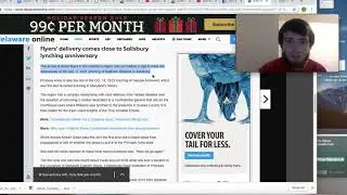 KKK Flyers Distributed in Somerset County, Howard County, and Delaware