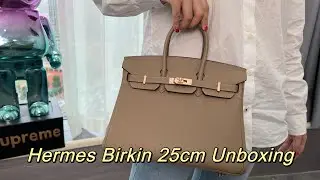 Hermes Birkin 25cm Unboxing+TRY ON From GuangZhou China