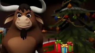 🎄 Burglar bull ruins Christmas 🎄 - Cartoon film for kids