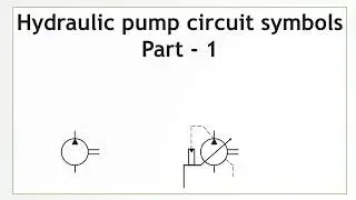 Hydraulic pump circuit symbols