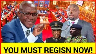 You must regisn now! Fireworks in sanate as  Khalwale destroys CS Murkomen & IG danglas kanja badly