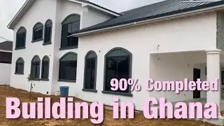 Building In Ghana External Painting And Graffiato Paint | exterior house painting colour ideas 