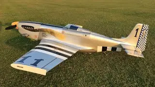RC Reno Air Racer P51 Mustang Black Horse models CLIPPED WING RC KITBASH SAITO FG21 Full Throttle