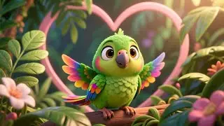 Learn Shapes with Baby Parrot | Fun Educational Song for Kids | Nursery Rhymes in English 🦜🔺🟢