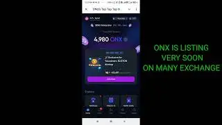 ONX LISTING SOON, #Tap2earn #Airdrop #ONUS