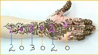 Number TRICK Mahendi Designs - Mind Blowing HACKS for Latest ARABIC Henna | #Anaysa #DIYQueen