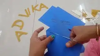 Diy Name Banner For First Birthday | How to make birthday banner at home| Birthday decorations ideas
