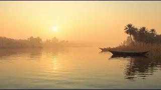 Quiet Nile River Morning | Calm Ancient Egypt Ambience & Music