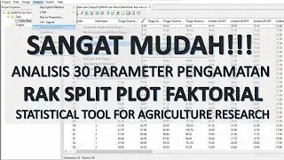 Rancangan Acak Kelompok Split Plot Faktorial Menggunakan Aplikasi Star