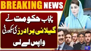 Punjab Govt Withdraws Security of Ali Haider Gilani and His Brothers | PMLN vs PPP | Dunya News