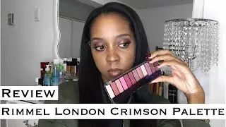 Review Rimmel London Magnif'Eyes Crimson Palette // Swatches - Tutorial