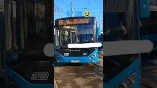 Autobuzele Otokar Kent-C 12 #6433 și #6420 cu șofer de top &icirc;n ultima zi de circulație a liniei 136.