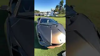 Take a mesmerizing walk around the Lamborghini Sian at the Motorcar Cavalcade in Miami.