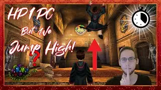 Speedrunning Harry Potter 1 (PC) BUT Harry JUMPS SUPER HIGH to enable some crazy SHORTCUTS!