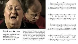 Death and the Lady &ndash; Waterson:Carthy [Traditional Folk Song with Score and Video]