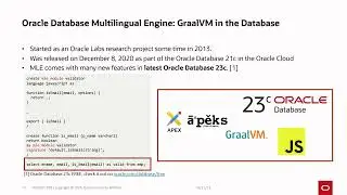 JavaScript and Databases: a Perfect Match | Noman Sheikh & Lucas Braun | Oracle | VIScon23