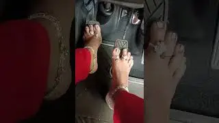 Brake or clutch which you have to press first to slow down your car?shorts