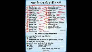 All states of India and their languages ​​| States & Languages ​​of India | GK 2026 🔥