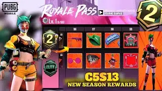 A2 Royal Pass New Season Conqueror Frame | Free Weapon Skin | C5S13 Tier Rewards | PUBGM