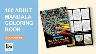 100 Adult Mandala Coloring Book Flip Through  - Look Inside