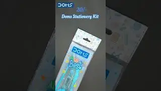 Best Stationery Kit Under Rs 20 ✨Doms All The Best Kit #shorts #stationery #doms #unboxing #viral