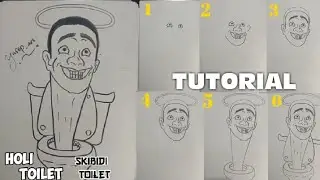 STEP BY STEP ‼️How to draw HOLY || Skibidi toilet || you can do'it😉
