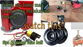 Pwedeng malakas na busina, or stock na busina, 2 way switch ang solusyon/ how to wirings