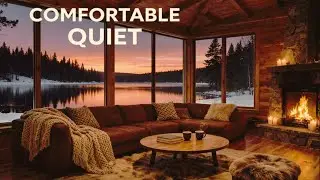 Soft Piano Background Music 🌙 Cozy Cabin Night Ambience (Live)