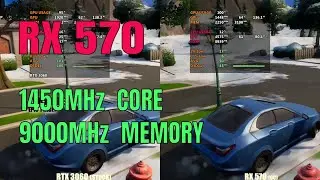 RX 570 overclock vs RTX 3060 stock