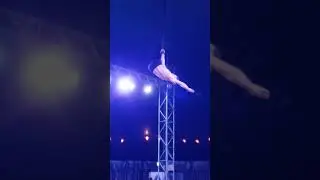 One hand #acrobatic #stunt #circus #aerial #professional #performer #spinning #amazing #shorts