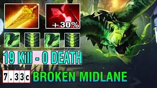 Broken Mid [Viper] &mdash; Bloodstone + Aghanim + Radiance Corrosive Skin 75% Lifesteal META Dota 2 7.33C