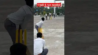 Last ball drama in school cricket match #cricket #cricketlover