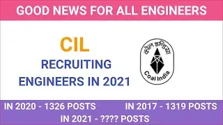 CIL MT 2021 Recruitment 🔥 ( Engineering Graduate ) Coal India Limited