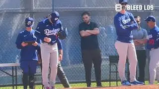 WATCH: Dodgers Yoshinobu Yamamoto entire bullpen session at Camelback Ranch 2/24/2025