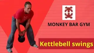 Monkey Bar Gym Kettlebell Swings Workout
