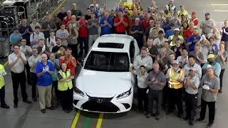 First All-new 2019 Lexus ES rolls off assembly line in Georgetown, Kentucky