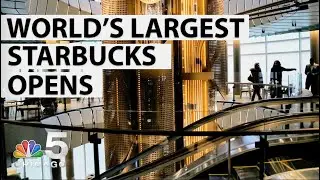 Visitors From All Around North America Visit World's Largest Starbucks | NBC Chicago